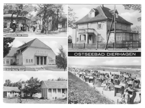 AK, Ostseebad Dierhagen, Kr. Ribnitz-Damgarten, fünf Abb., 1978