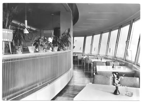 AK,  Schwerin Zippendorf, Fernsehturm, Turmcafé, Version 3, 1969