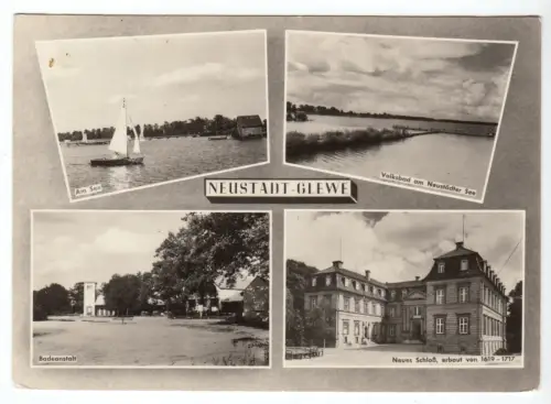 AK, Neustadt-Glewe Meckl., vier Abb., 1966