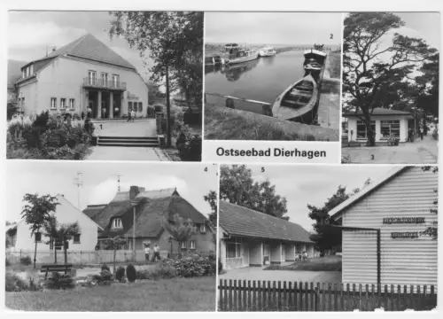 AK, Ostseebad Dierhagen, Kr. Ribnitz-Damgarten, fünf Abb., 1986