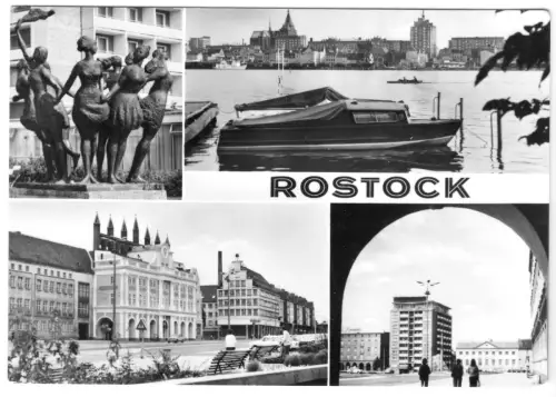 AK, Rostock, vier Abb., 1978