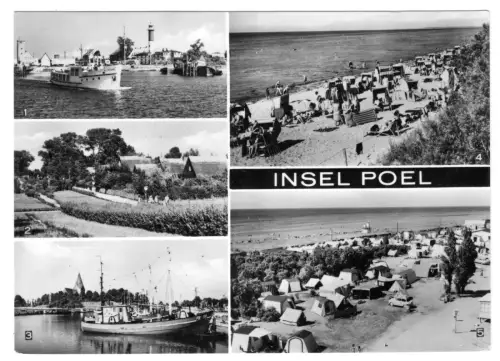 AK, Insel Poel, fünf Abb., 1970