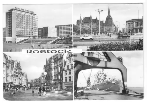AK, Rostock, vier Abb., 1973