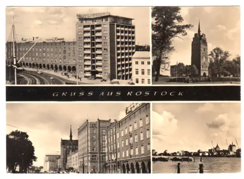 AK, Rostock, vier Abb., 1967