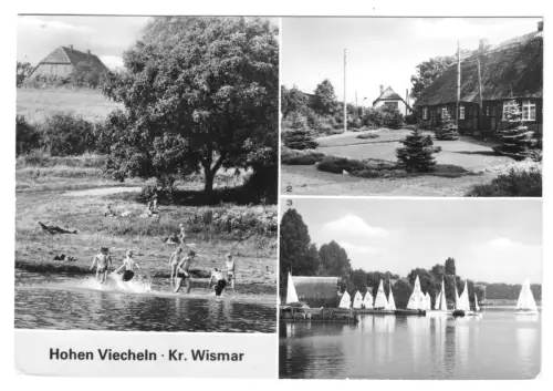 AK, Hohen Viecheln Kr. Wismar, drei Abb., 1983