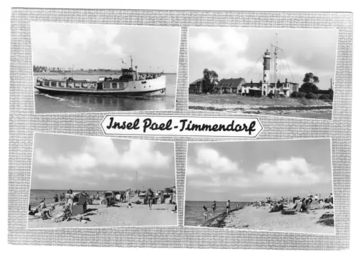 AK, Insel Poel, Timmendorf, vier Abb., gestaltet, 1967