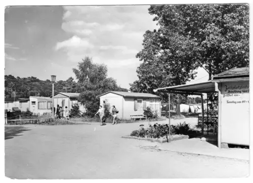 AK, Ostseebad Boltenhagen, Partie am Zeltplatz, 1976