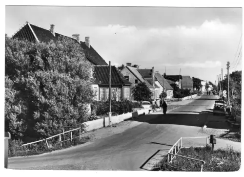 AK, Börgerende-Rethwisch Kr. Bad Doberan, OT Börgerende, Straßenpartie, 1975