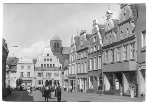 AK, Wismar, Krämerstr., Geschäftshäuser, 1968