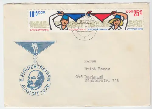 Bedarfsbf., Mi. Nr., DDR 1596/97, Zdr, portoger., o Hohenstein-Ernsthal, 1.1.70