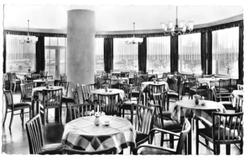 AK, Hahnenklee Oberharz, Café Restaurant "Bastei", 1959