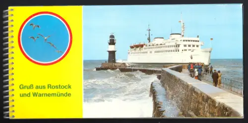 AK-Heft, (6 + 2) AK, Rostock und Warnemünde, 1982