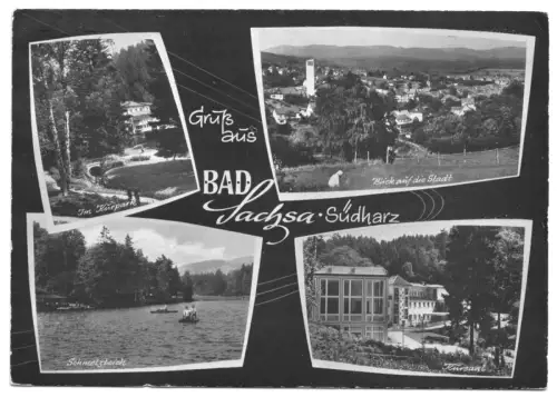 AK, Bad Sachsa, vier Abb., gestaltet, um 1970