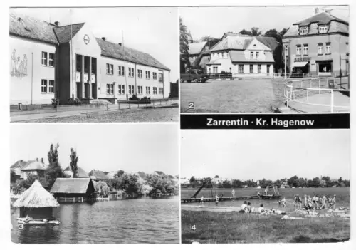 AK, Zarrentin Kr. Hagenow, vier Abb., 1984