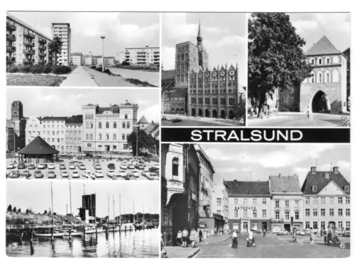 AK, Stralsund, sechs Abb., 1974