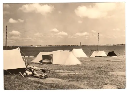 AK, Reinberg Kr. Grimmen, OT Stahlbrode, Zeltplatz, 1970