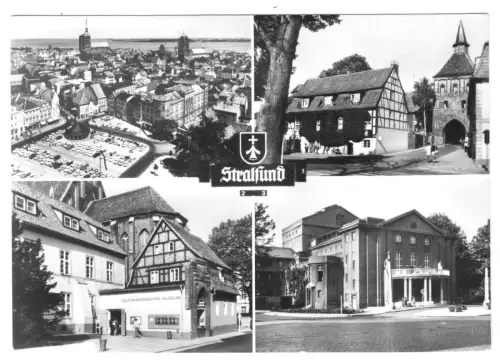 AK, Stralsund, vier Abb., 1980