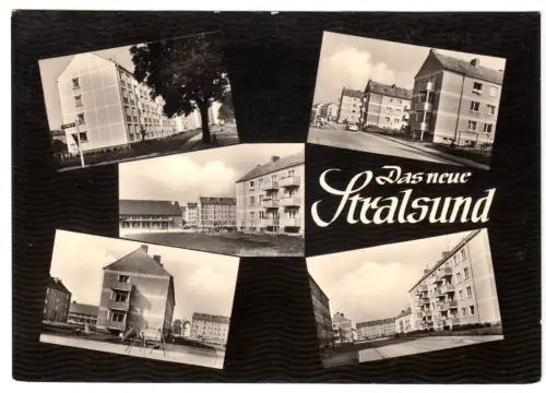 AK, Stralsund, Das neue Stralsund, fünf Abb., gestaltet, 1966