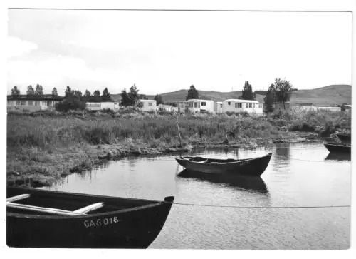 AK, Gager Rügen, Blick vom Hafen zum Zeltplatz, 1978