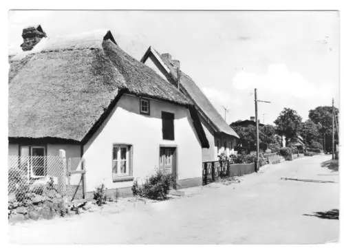 AK, Gager Rügen, OT Groß Zicker, Partie an der Dorfstr., 1980