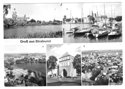 AK, Stralsund, fünf Abb., 1985