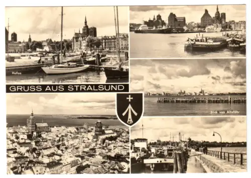 AK, Stralsund, fünf Abb., 1968