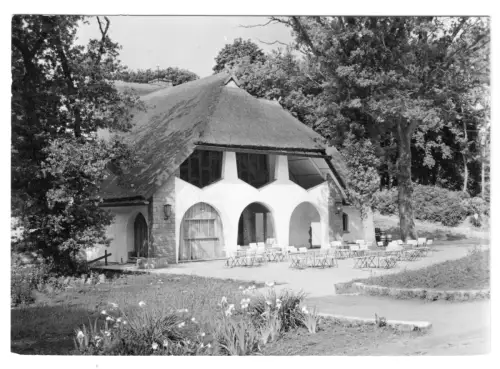 AK, Bergen Rügen, Rugard-Gaststätte mit Terasse, 1978
