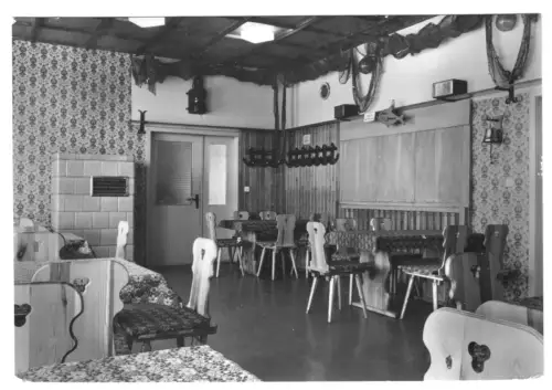 AK, Neukamp Rügen, FDGB-Heim "Kleine Fischerin", Fischerstube, 1985