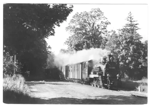 AK, Philippshagen Rügen, Zug der Schmalspurbahn Putbus - Göhren, 1985
