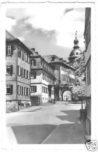 AK, Laubach Oberhess., Schloß mit Friedrichsburg, 1956