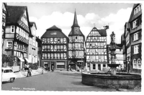 AK, Fritzlar, Marktplatz, ca. 1964