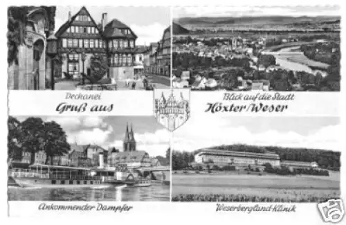AK, Höxter Weser, vier Abb, 1963
