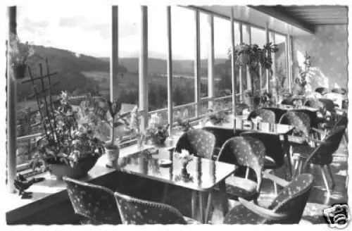 AK, Karlshafen Weser, Terrassenkaffee "Fernblick", 1964
