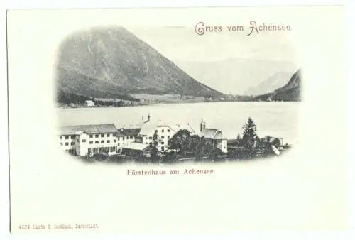 AK, Achensee Tirol, Fürstenhauis am Achensee, Lichtdruck, um 1900