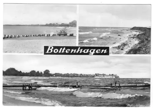 AK, Ostseebad Boltenhagen, drei Abb., Strandpartien, 1969