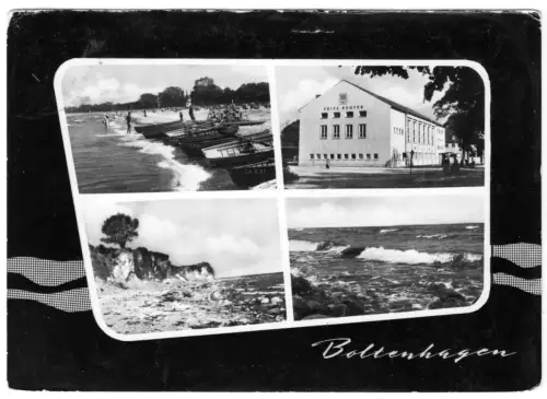AK, Ostseebad Boltenhagen, vier Abb., gestaltet, Version 3, 1964