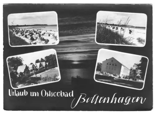 AK, Ostseebad Boltenhagen, vier Abb., gestaltet, Version 1, um 1966