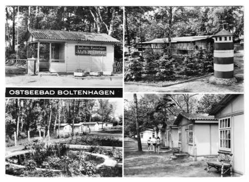 AK, Ostseebad Boltenhagen, Pionierlager "Mathias Thesen", vier Abb., 1978