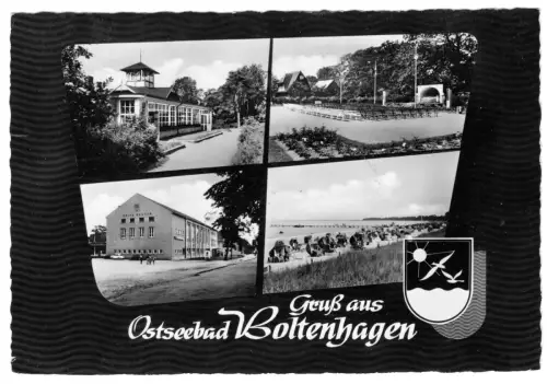 AK, Ostseebad Boltenhagen, vier Abb., gestaltet, Wappen, 1962