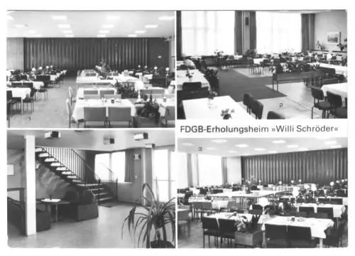 AK,  Gross Labenz Kr. Sternberg Meckl., OT Klein Labenz, FDGB-Heim, vier Abb.