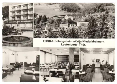 AK, Leutenberg Thür., FDGB-Erholungsheim "Katja Niederkirchner, fünf Abb., 1979