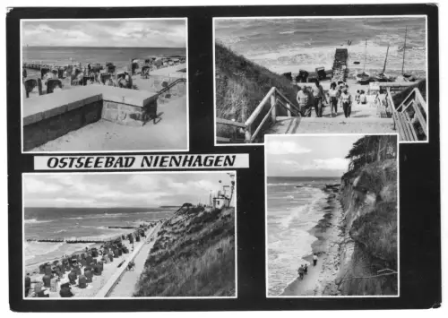 AK, Ostseebad Nienhagen Kr. Bad Doberan, vier Abb., gestaltet, 1965