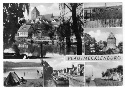 AK, Plau Meckl., Kr. Lübz, sechs Abb., 1966