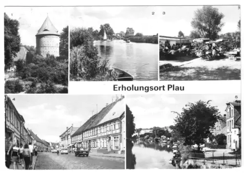 AK, Plau Meckl., Kr. Lübz, fünf Abb., 1981