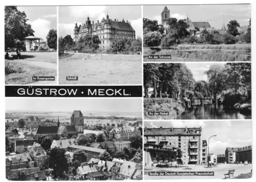 AK, Güstrow Meckl., sechs Abb., 1971