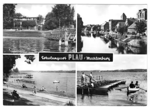 AK, Plau Meckl., Kr. Lübz, vier Abb., 1970