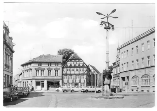 AK, Perleberg, Partie am Schuhmarkt, 1974