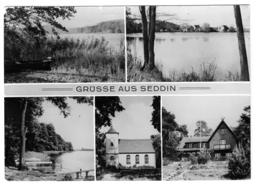 AK, Seddin Kr. Potsdam, fünf Abb., 1975