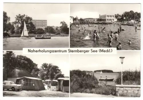 AK,   Sternberg Meckl., vier Abb., Naherholungszentrum Sternberger See, 1976