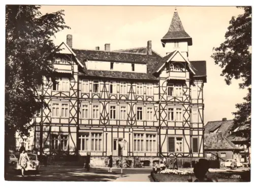 AK, Wernigerode Harz, Haus des FDGB in der Maxim-Gorki-Str., 1969